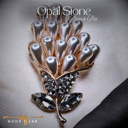 Opal Stone Brooch Pin