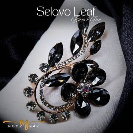 Selovo Leaf Brooch Pin