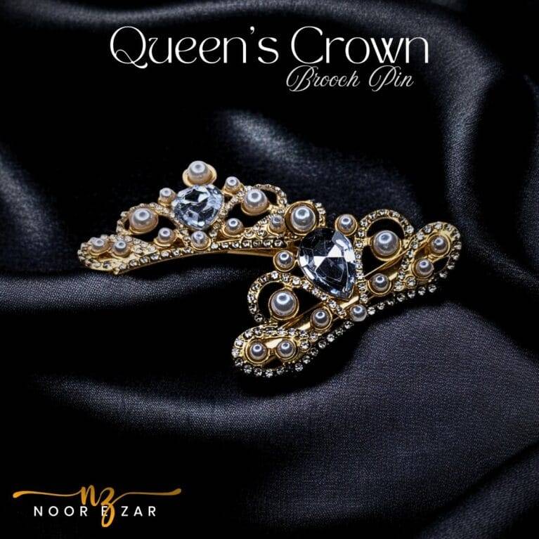 Queen's Crown Brooch Pin