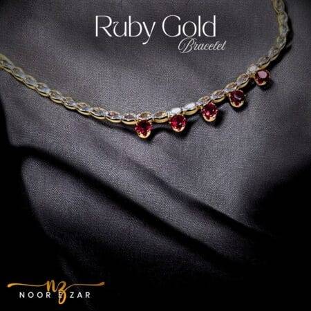 Ruby Gold Bracelet