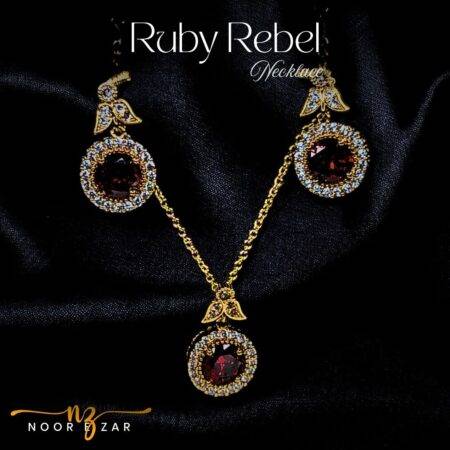 Ruby Rebel Gold Plated 1 Karat Necklace for Women