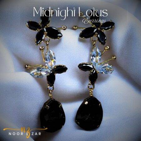 Midnight Lotus Earrings