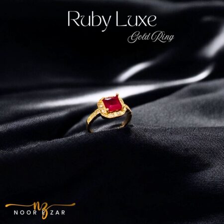 Ruby Luxe Gold Ring