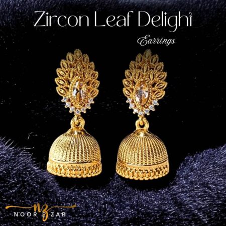 Zircon Leaf Delight Earrings