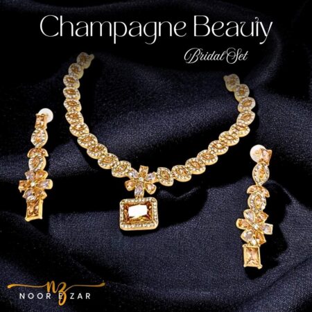 Champagne Beauty Gold Bridal Set