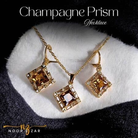 Champagne Prism Gold Necklace