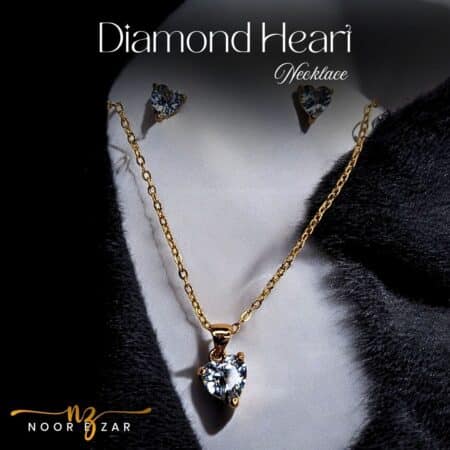 Diamond Heart Gold Necklace