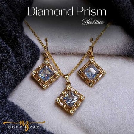 Diamond Prism Gold Necklace