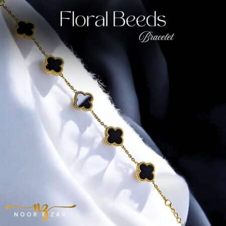 Floral Beeds Gold Bracelet