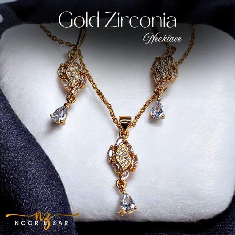 Gold Zirconia Necklace