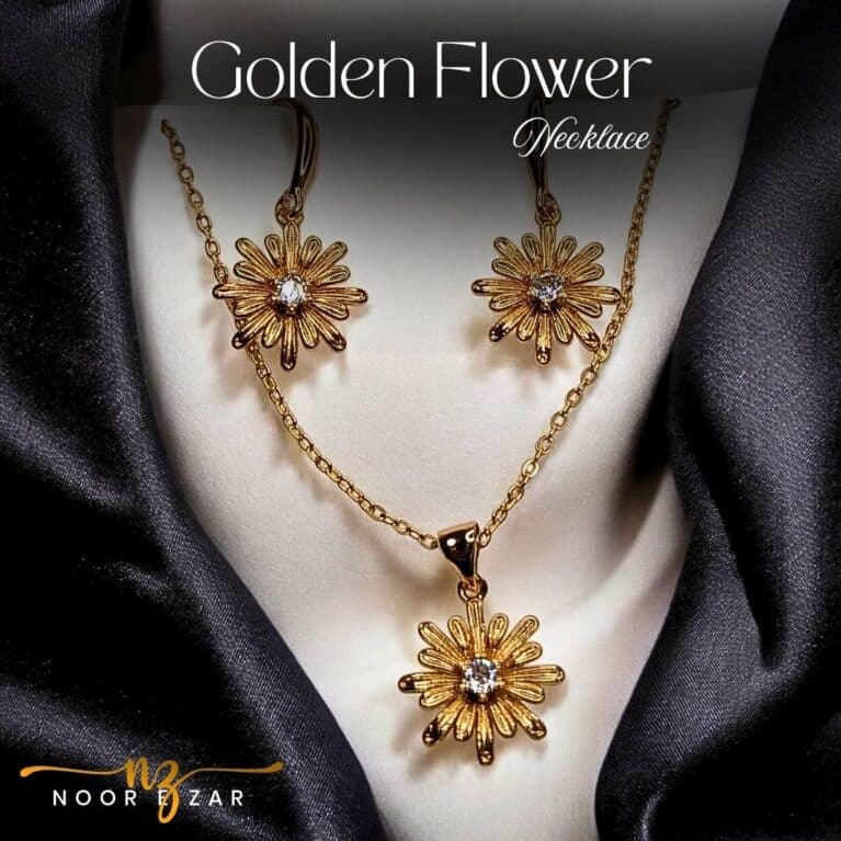 Golden Flower Gold Necklace