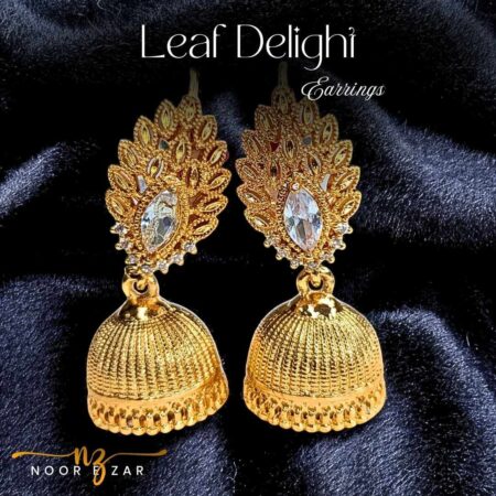 Leaf Delight Gold Earrings