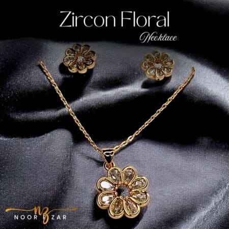 Zircon Floral Necklace