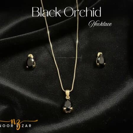 black orchid necklace