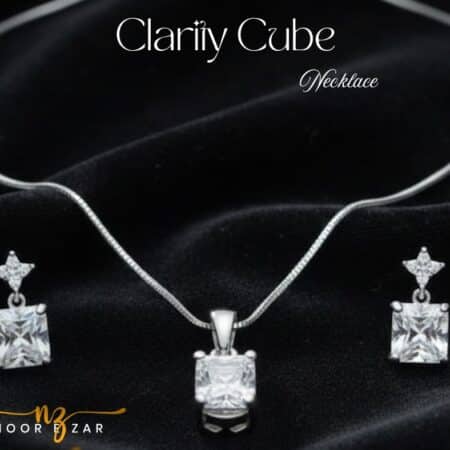 clarity cube necklace