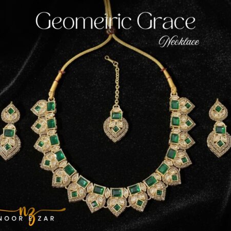 geometric grace bridal set