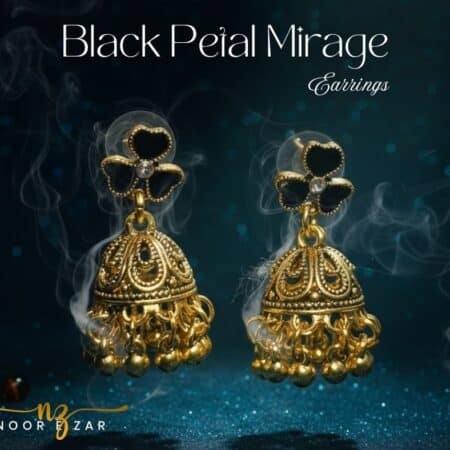 Black Petal Mirage Earrrings