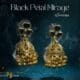 Black Petal Mirage Earrrings