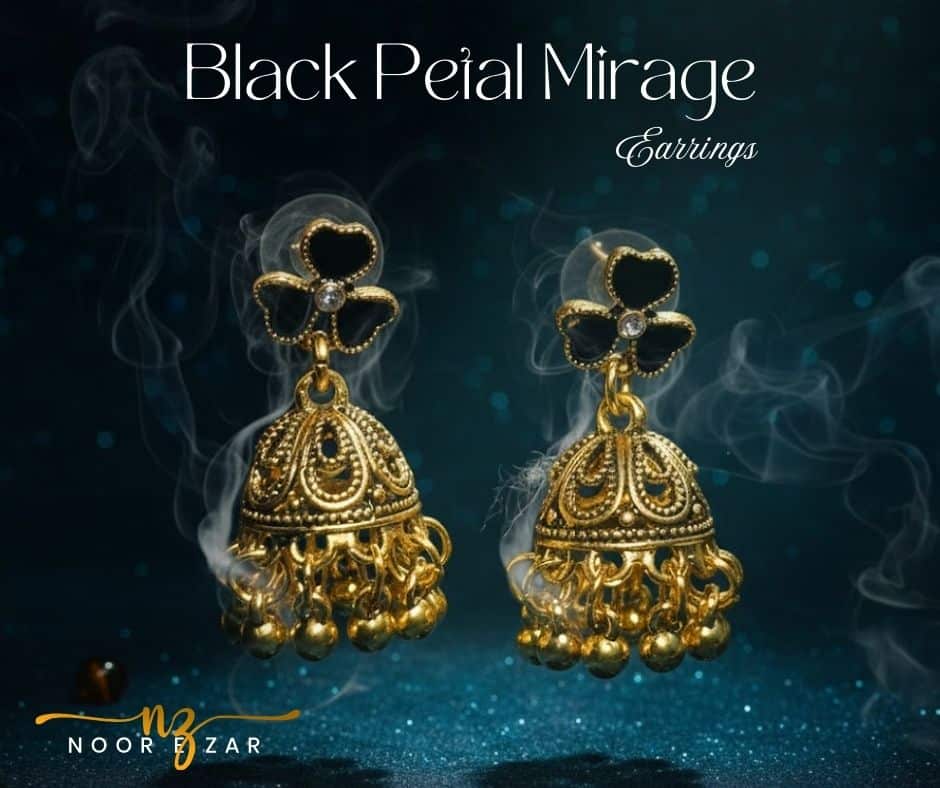 Black Petal Mirage Earrring
