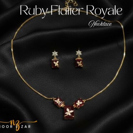 ruby flutter royale necklaces