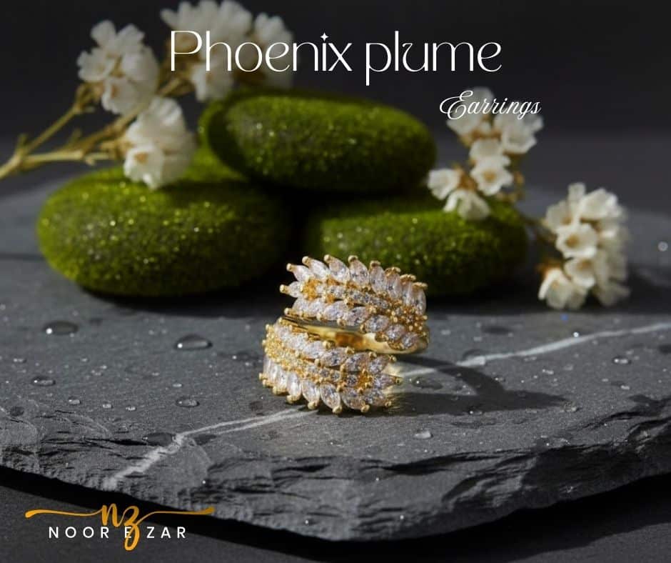 phoenix plume earrings