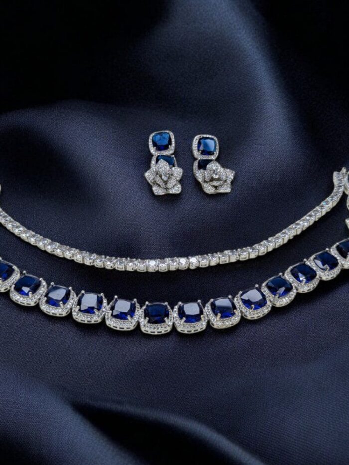 sapphire serenity necklace set