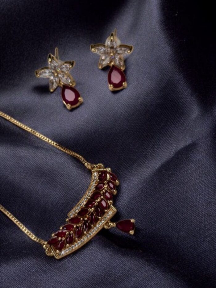 fiery flame necklace