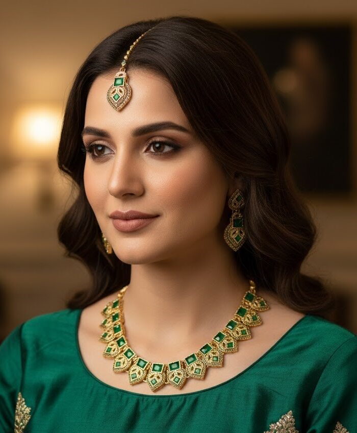 sultana’s emerald bridal set