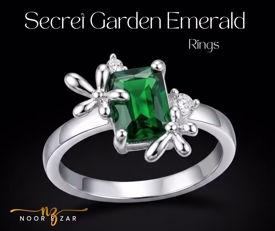 Secret Garden Emerald Ring