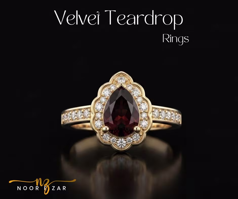 Velvet Teardrop Ring
